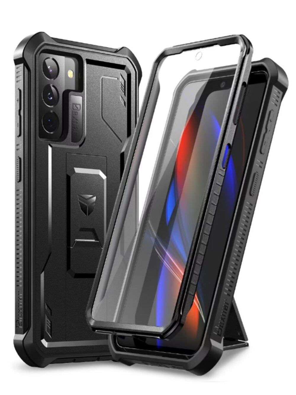 NIB Dexnor Case Samsung Galaxy S21+ Plus Heavy Duty, Screen Protector, Kickstand